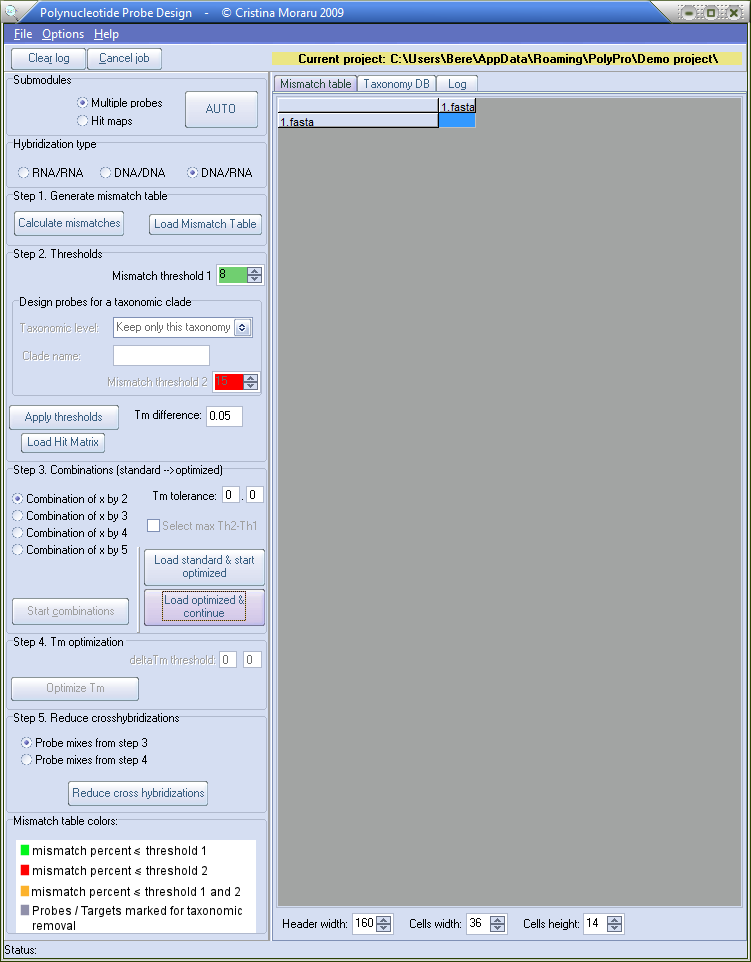 Polynucleotide Probe Design software module